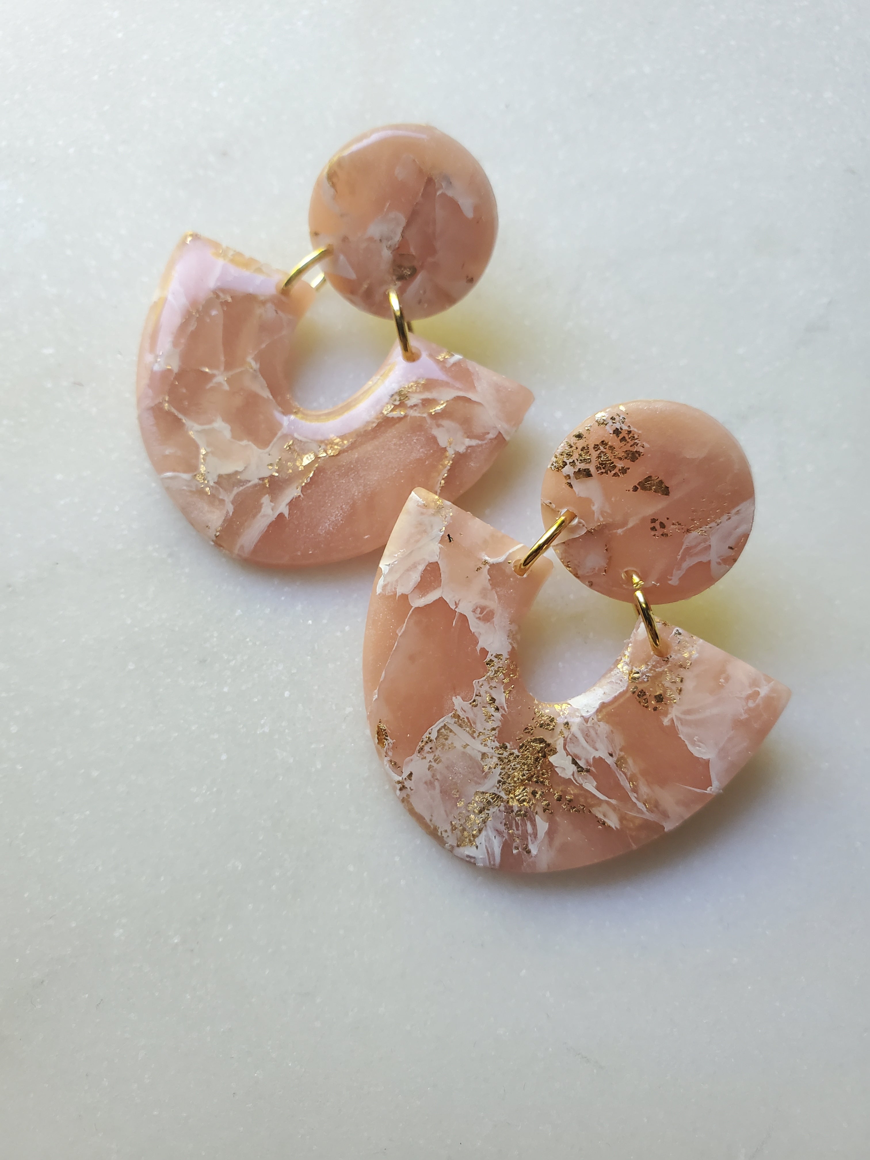 LOLA Statement Earrings - Peach