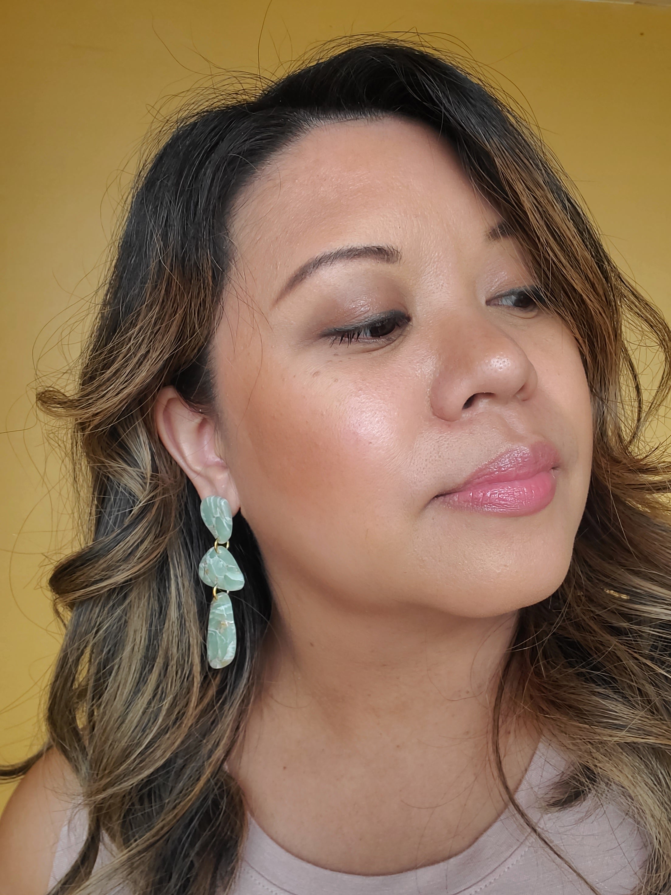 PENELOPE Jade Inspired Statement Earrings