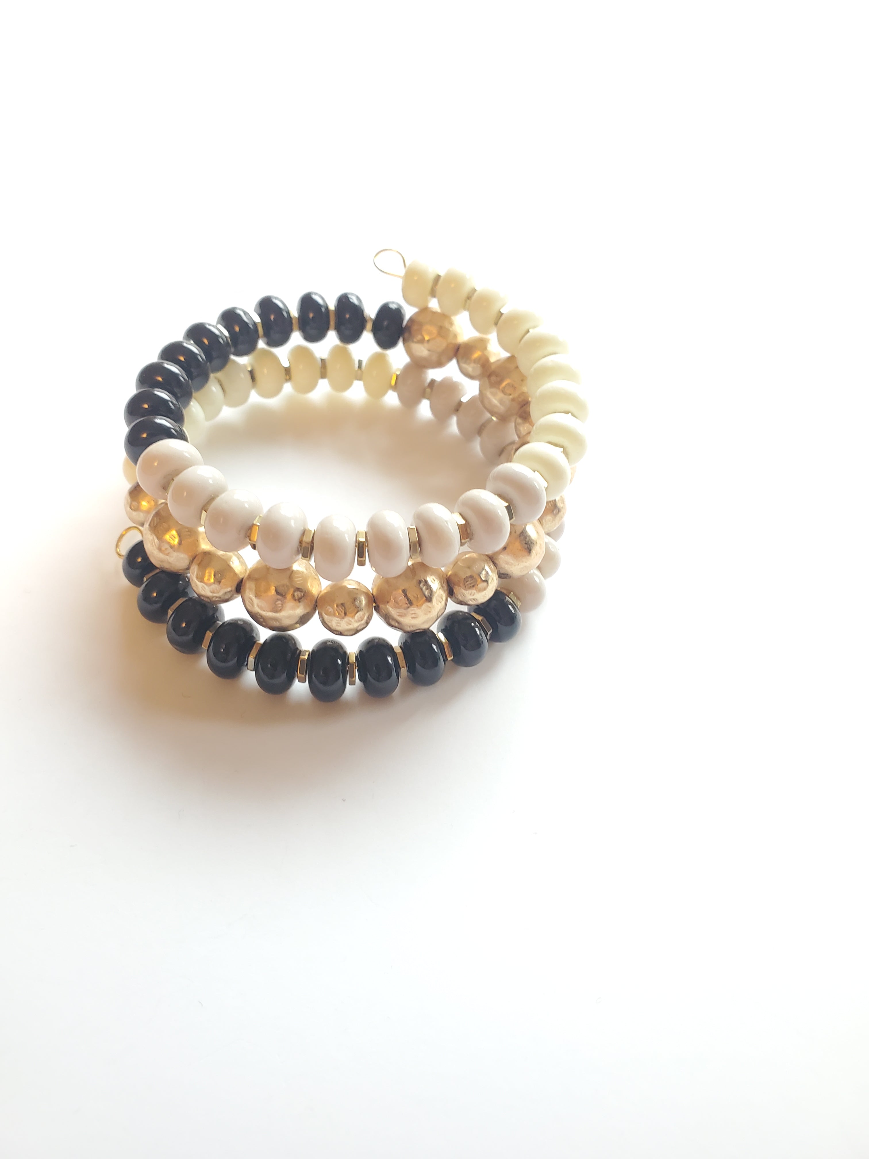 Beaded Coil Bracelets - Various Styles