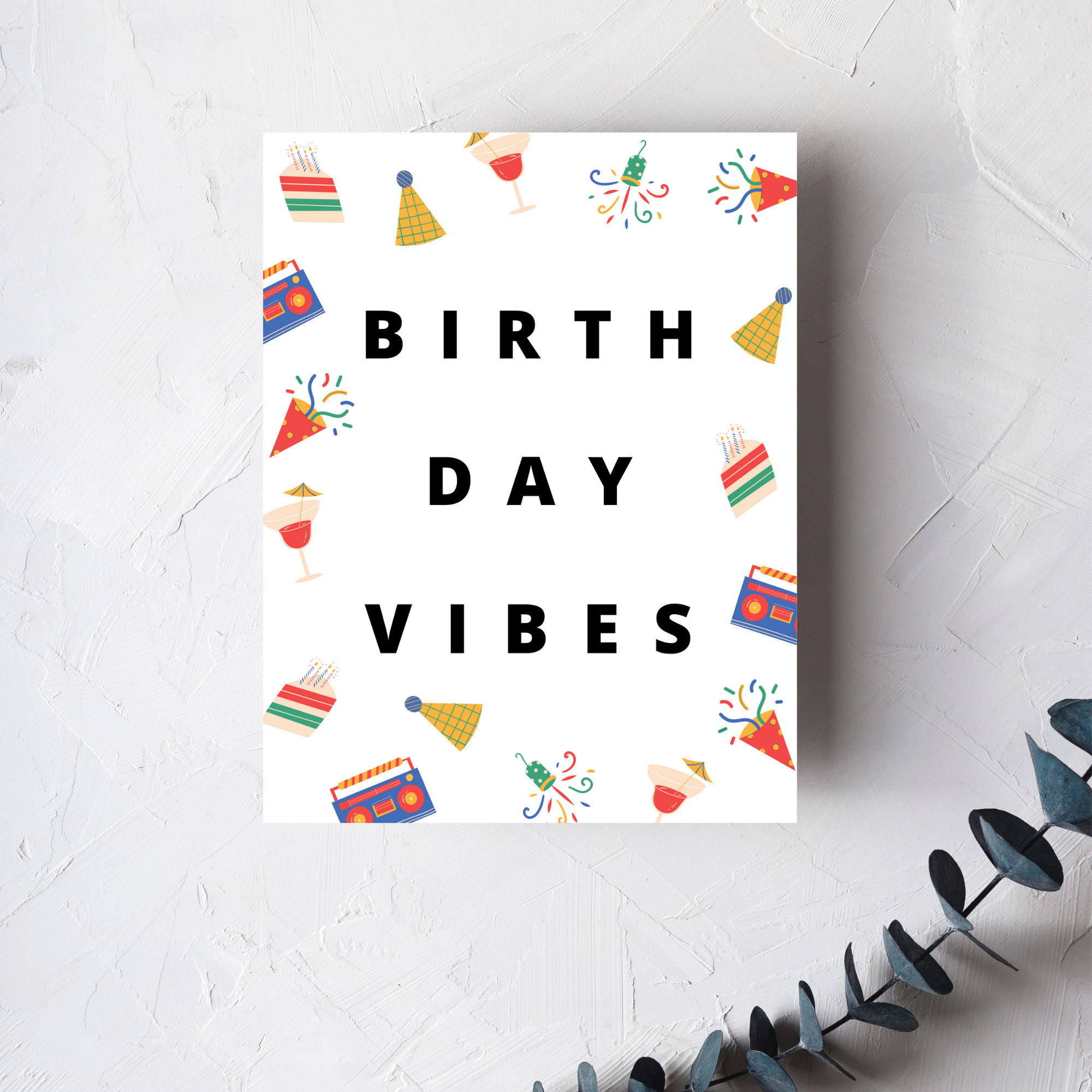 Birthday Vibes Greeting Card - 2 styles
