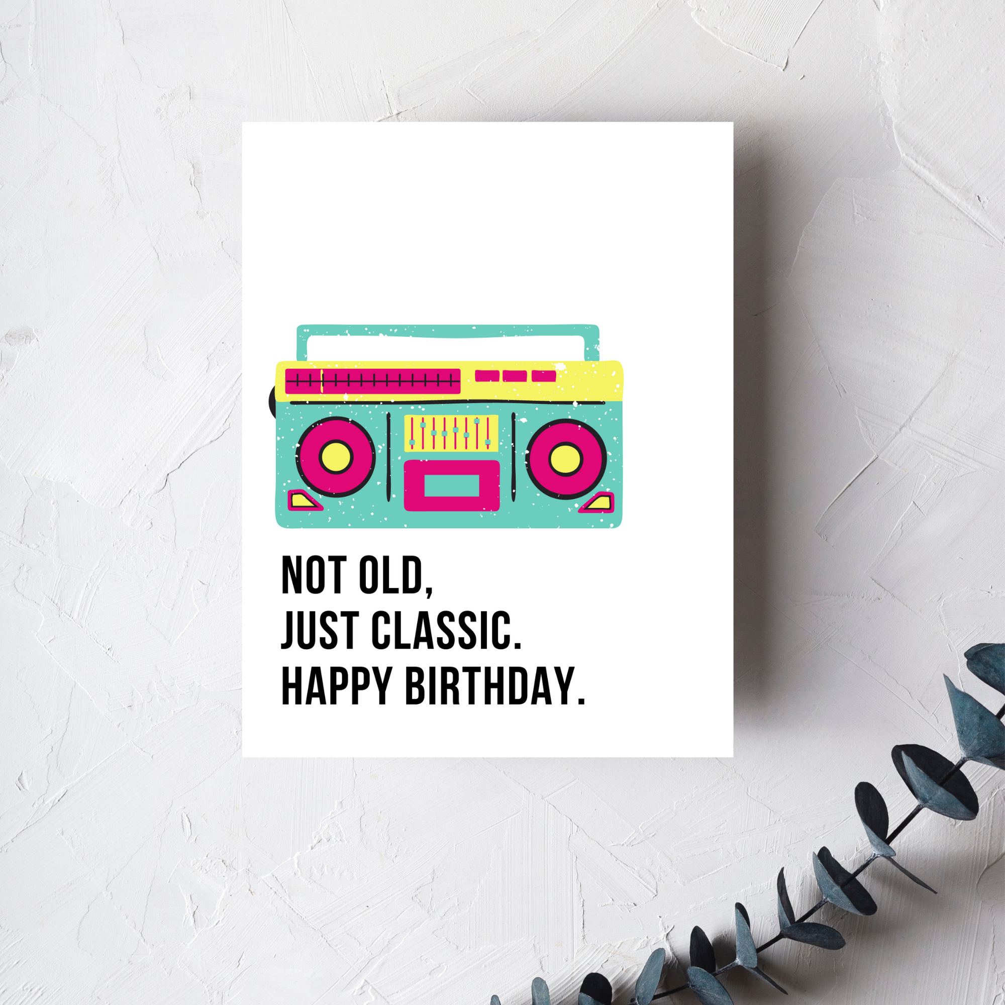 Just Classic - Throwback Birthday Cards (4 Styles)