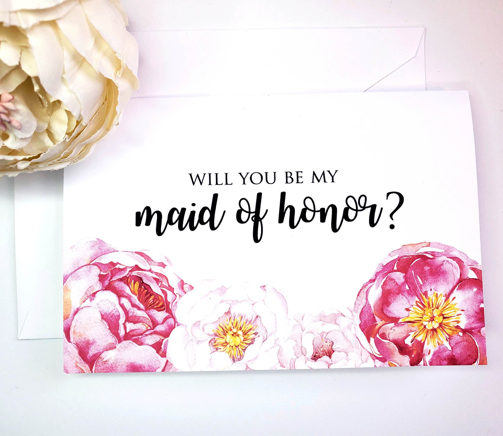 Maid of Honor Proposal Card - Blank Card