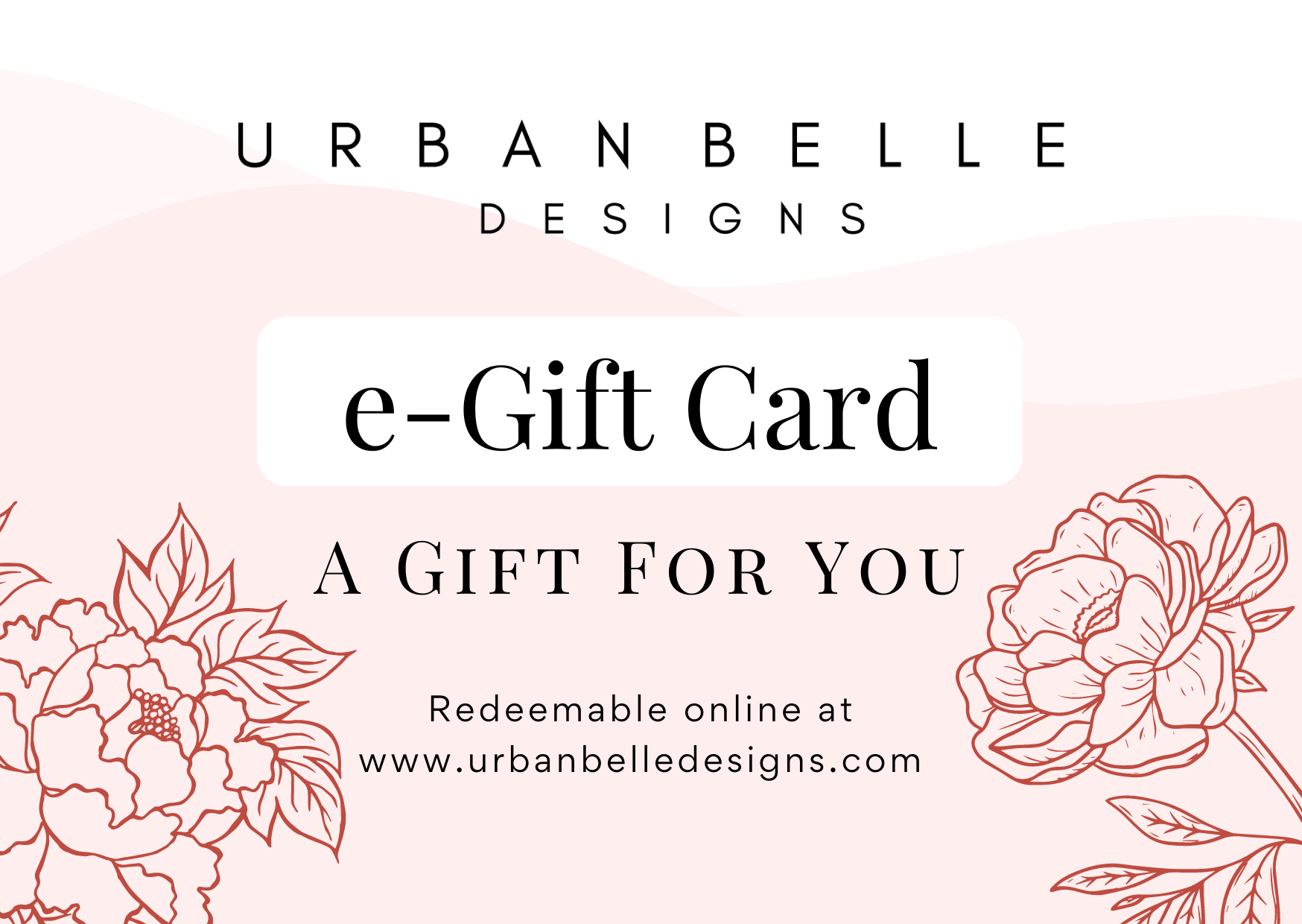 Urban Belle Designs E-Gift Card